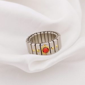 ANILLO ENGRANES ELASTICO CON CIRCONIA COLOR
