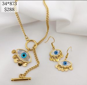 SET  OJO CON CIRCULOS COLGANDO