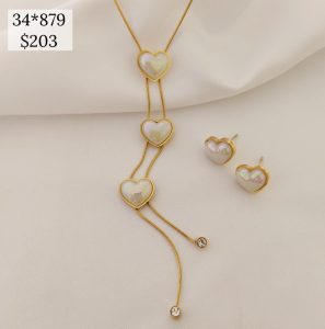 SET COLLAR ARETE CORAZON MP 3 CORBATERO