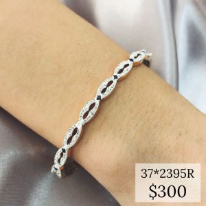 PULSO DAMA, RIGIDO TRENZADO ACERO