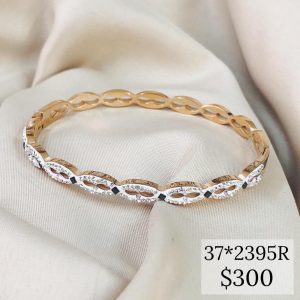 PULSO DAMA, RIGIDO TRENZADO ACERO