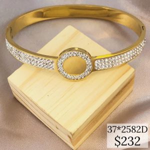 PULSO RIGIDO CIRCULO CON ZIRCONIA