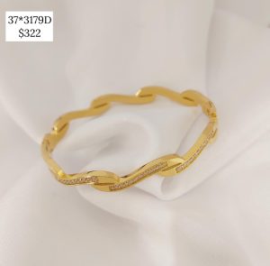 PULSERA OLAS  DORADO