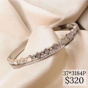 PULSERA HILERA PERLA HILERA CZ PLATA