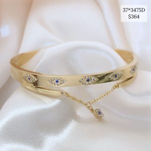 BRAZALETE CON OJOS Y CADENITA OJO