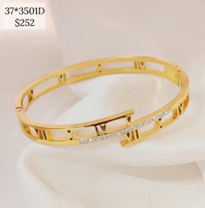 PULSO RIGIDO NUMEROS ROMANOS LINEA CENTRO BRILLOS