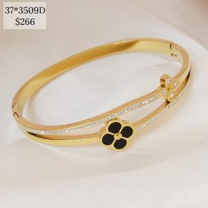 PULSO DOS LINEAS CON FLOR NEGRA Y LISA