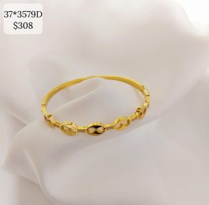 PULSO ENGRANES OVALOS CON UNION BRILLOS