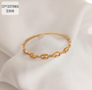 PULSO ENGRANES OVALOS CON UNION BRILLOS