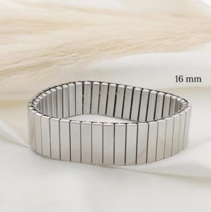 PULSO ELASTICO 16MM ENGRANE PLANO RECTANGULO