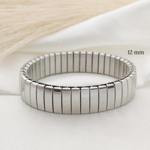 PULSO ELASTICO 12MM ENGRANE CURVO LISO