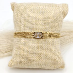 PULSO CADENAS CZ RECTANGULO