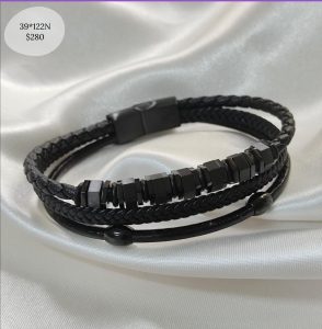 PULSO HOMBRE TRTIPLE RONDANAS HEXAGONO Y 2 BARRILES OVALO