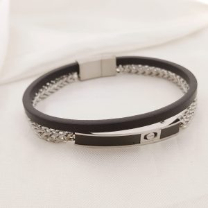 PULSO DOBLE PUEL Y CADENA Y BARRA GRUESA PICOS