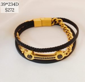 PULSO TRIPLE CON CADENA Y PLACA DE CIRCULOS