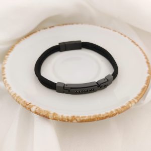 PULSO PIEL CON PLACA RELIEVE