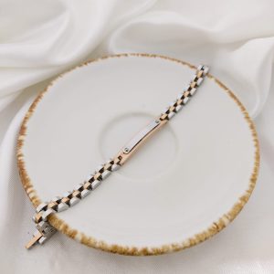 PULSO ROLEX CON BARRA LISA CON BARRA BRILLO DOS REMACHES