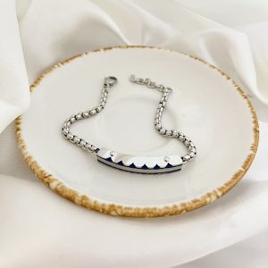 PULSO CADENA CAJA BARRA CURVA CON OLAN COSTADOS