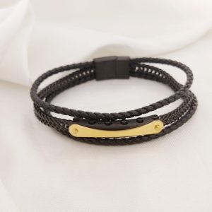 PULSO TRIPLE CADENA ENGRANE V CON PLACA HUESO