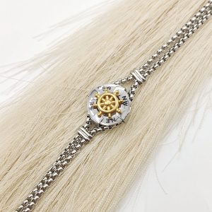 PULSO DISCO TIMON CON CADENA DOBLE