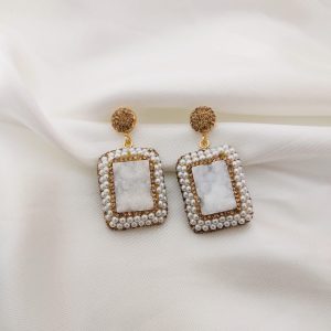 ARETE TURCO MINI PERLAS CENTRO CUARZO AZUL