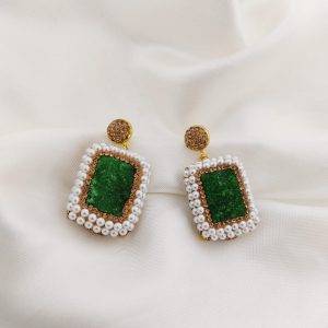 ARETE TURCO MINI PERLAS CENTRO CUARZO AZUL