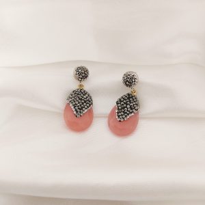 ARETE GOTA FACETADA TOP TURCO EN V