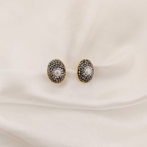 BROQUEL OVALO TURCO CENTRO PERLA BRILLOS