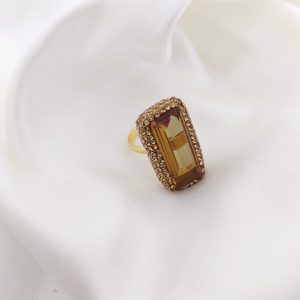 ANILLO SULTANITA RECTANGULAR CON ZIRCONIAS