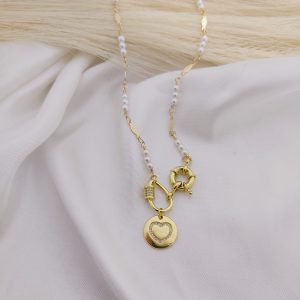 COLLAR CAD PERLA BRIHE GOTA DIJE DISCO ESTRELLA