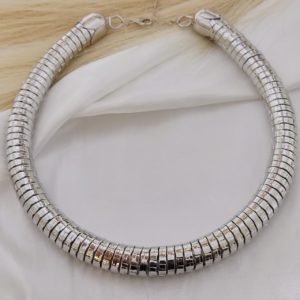 GARGANTILLA ALAMBRE PLANO ENREDADO 1.5 CMS ANCHO