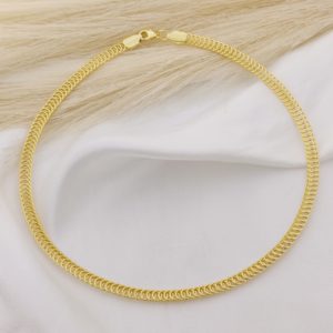 GARGANTILLA ALAMBRE ENREDADO EN AROS 6MM