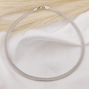 GARGANTILLA ALAMBRE ENREDADO EN AROS 6MM