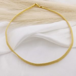 GARGANTILLA CADENA PLANA TRENZAD TAPETE