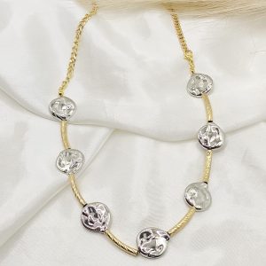 COLLAR DOBLE CADENA Y LUNETAS CON TUVO