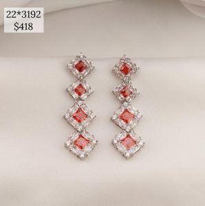 ARETE FIESTERO 4 ROMBOS NARANJA