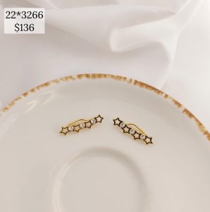 ARETE LAMBADA ESTRELLAS CON ZIRCONIA