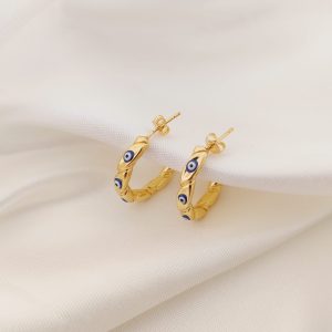 ARRACADA TORCIDA CON MULTI OJOS