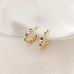 ARRACADA TORCIDA CON MULTI OJOS