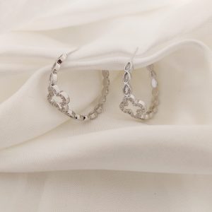 ARRACADA CIRCONIAS GOTA CENTRO FLOR