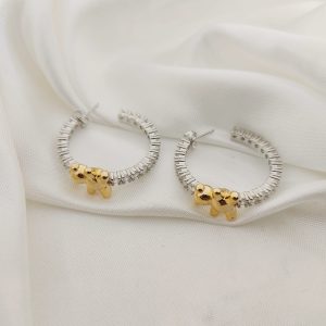 ARRACADA PLATA DIJE OSO