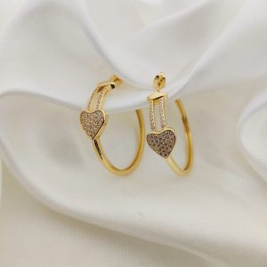 ARRACADA CORAZON PAVE