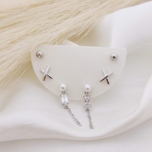 ARETE SET X CON ARETE DE PERLA