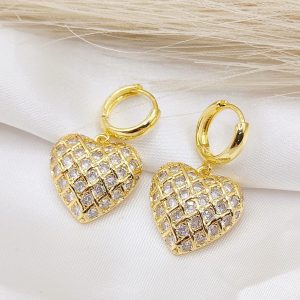 ARRACADA DIJE CORAZON WAFLE