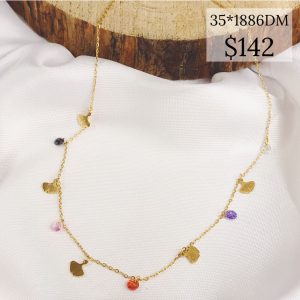 COLLAR MULTI ABANICO CZ COLOR