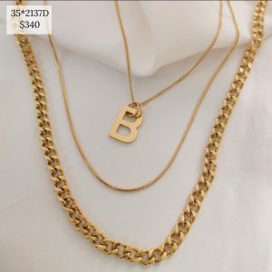 COLLAR 3 NIVELES DIJE LATA