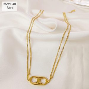 COLLAR CADENA DOBLE Y DIJE LATA