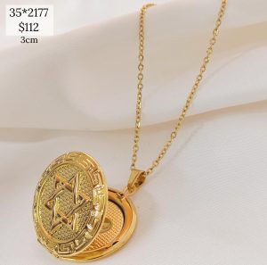 RELICARIO REDONDO ESTRELLA DAVID