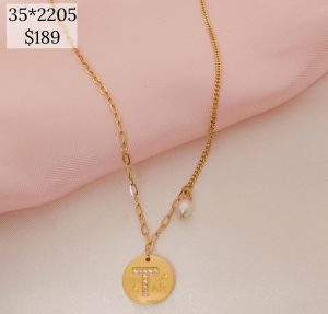 COLLAR DIJE DISCO T CZ LEYENDA STAR