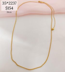 CADENITA ACERO CON DOS BOLITAS